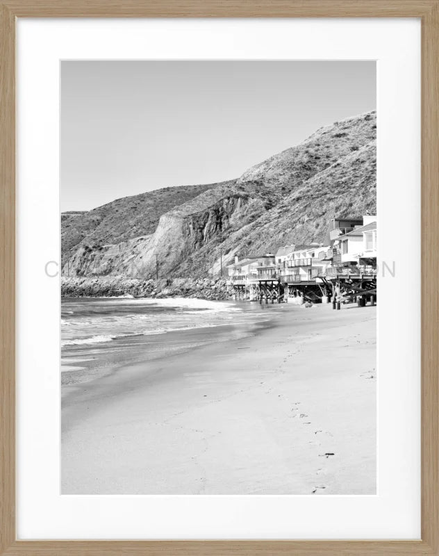 Poster Kalifornien Malibu ’Beach House’ K58 - Eiche