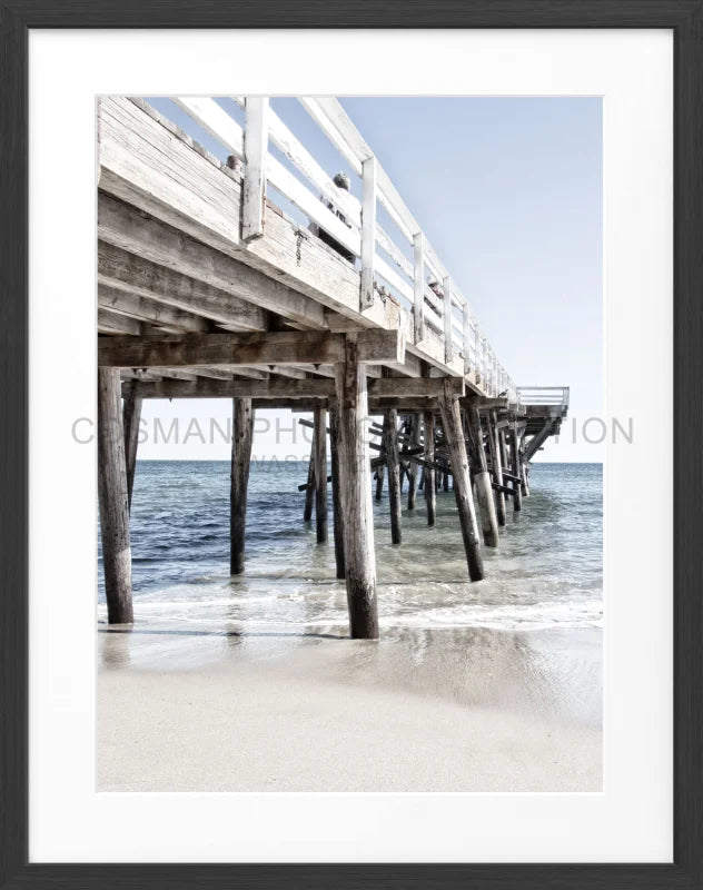 Poster Kalifornien Malibu ’Pier’ K69 - Schwarz matt