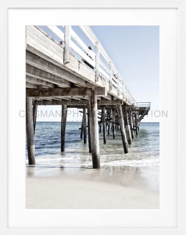 Poster Kalifornien Malibu ’Pier’ K69 - Weiss 1.5cm / S