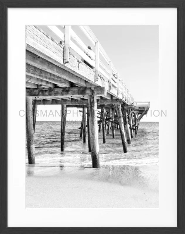 Poster Kalifornien Malibu ’Pier’ K69 - Schwarz matt