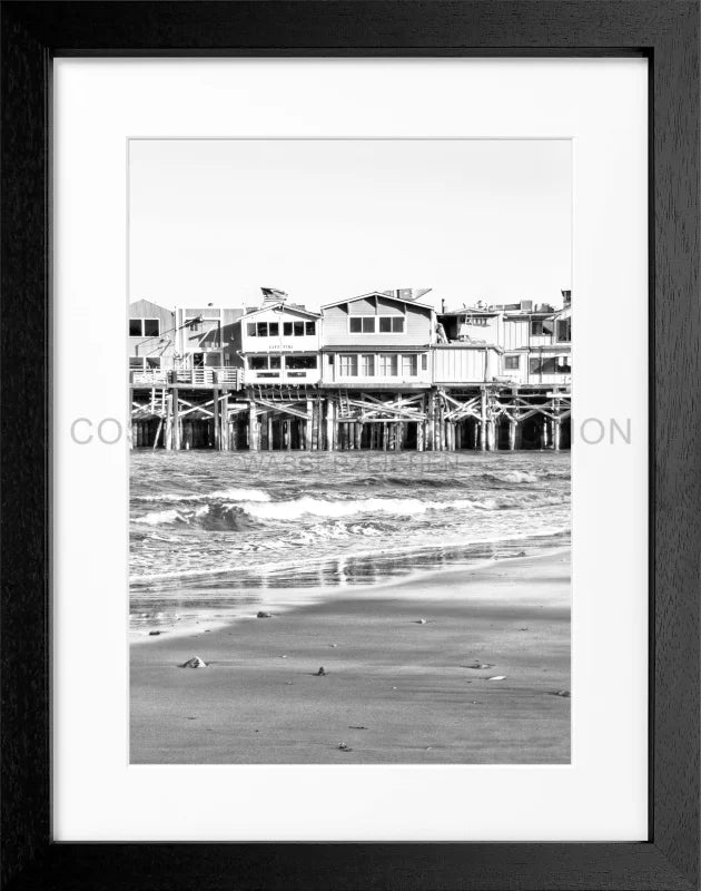 Poster Kalifornien ’Pier Monterey’ K01 - Schwarz 3cm
