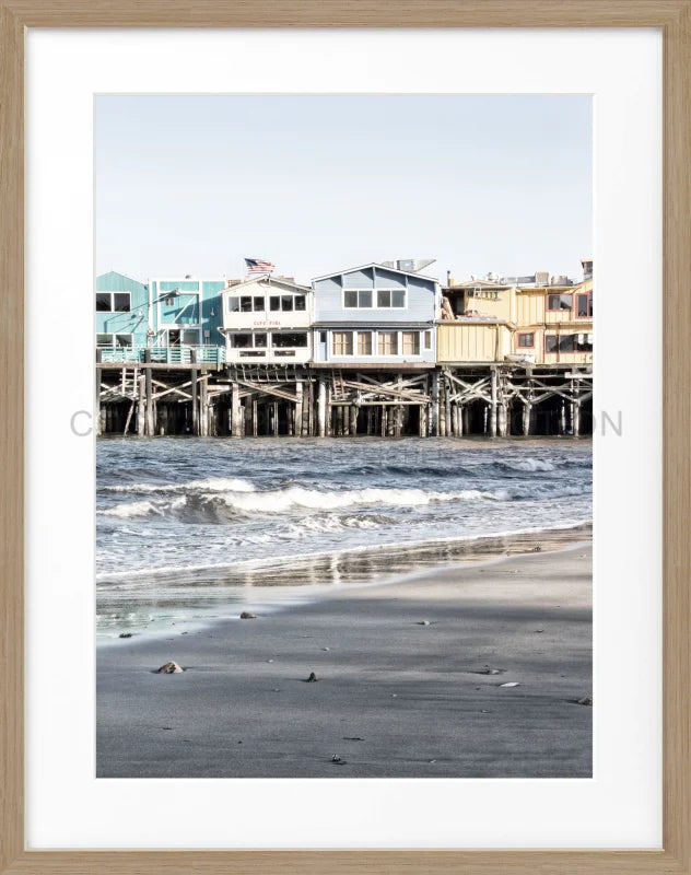 Poster Kalifornien ’Pier Monterey’ K01 - Eiche Furnier