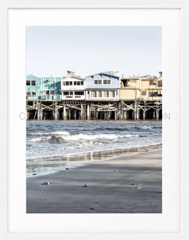 Poster Kalifornien ’Pier Monterey’ K01 - Weiss 1.5cm