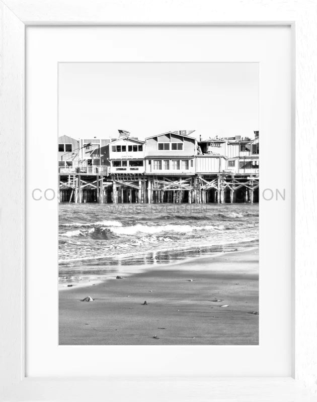 Poster Kalifornien ’Pier Monterey’ K01 - Weiss 3cm