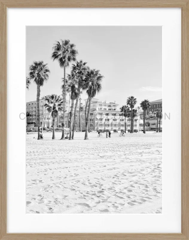 Poster Kalifornien Santa Monica ’Beach’ K111 - Eiche