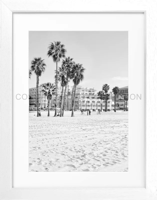 Poster Kalifornien Santa Monica ’Beach’ K111 - Weiss