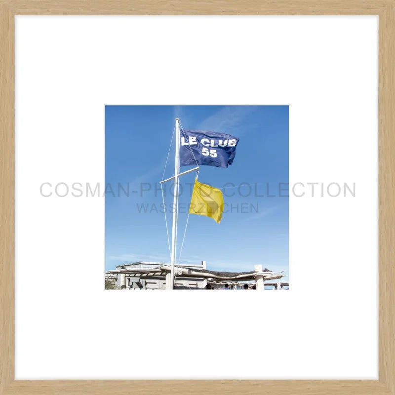 Poster ’Le Club 55’ Saint Tropez ST32OB - 43x43cm