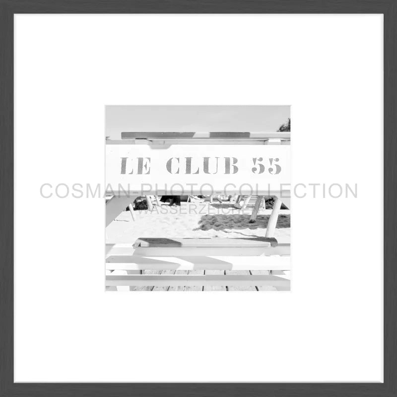 Poster ’Le Club 55’ Saint Tropez ST42OB - 43x43cm