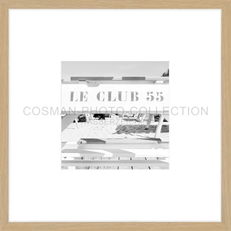 Poster ’Le Club 55’ Saint Tropez ST42OB - 43x43cm