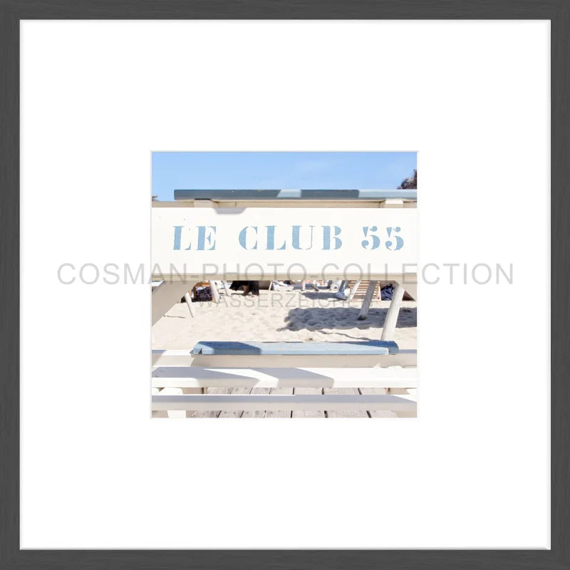 Poster ’Le Club 55’ Saint Tropez ST42OB - 43x43cm