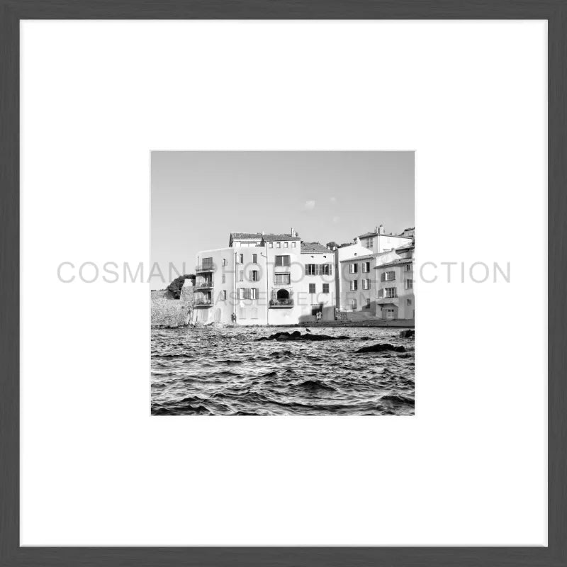 Poster Saint Tropez ST04OB - 43x43cm Objektrahmen - schwarz