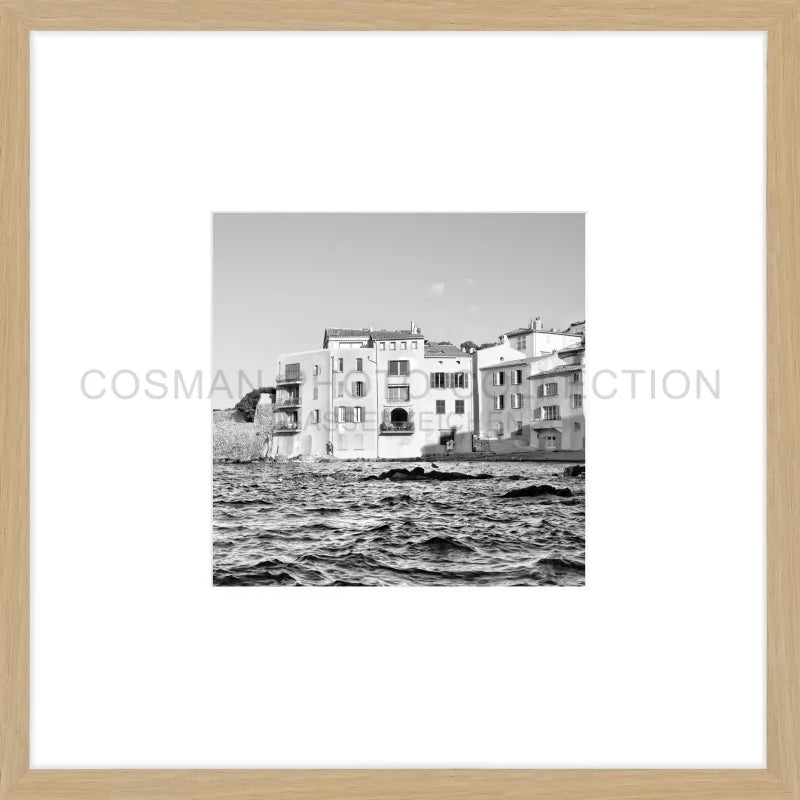 Poster Saint Tropez ST04OB - 43x43cm Objektrahmen - eiche