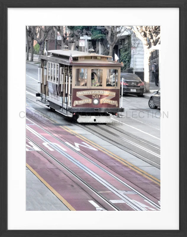 Poster San Francisco SF04 - Schwarz matt 1.5cm / Motiv: