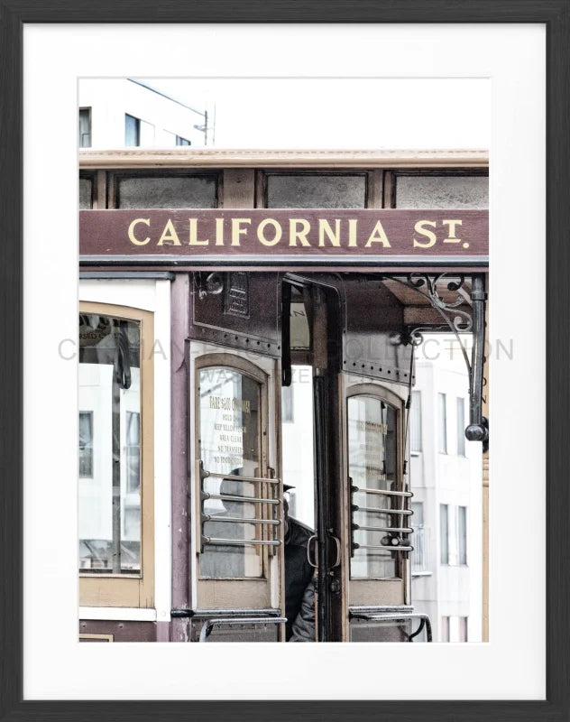 Poster San Francisco SF03 - Schwarz matt 1.5cm / Motiv: