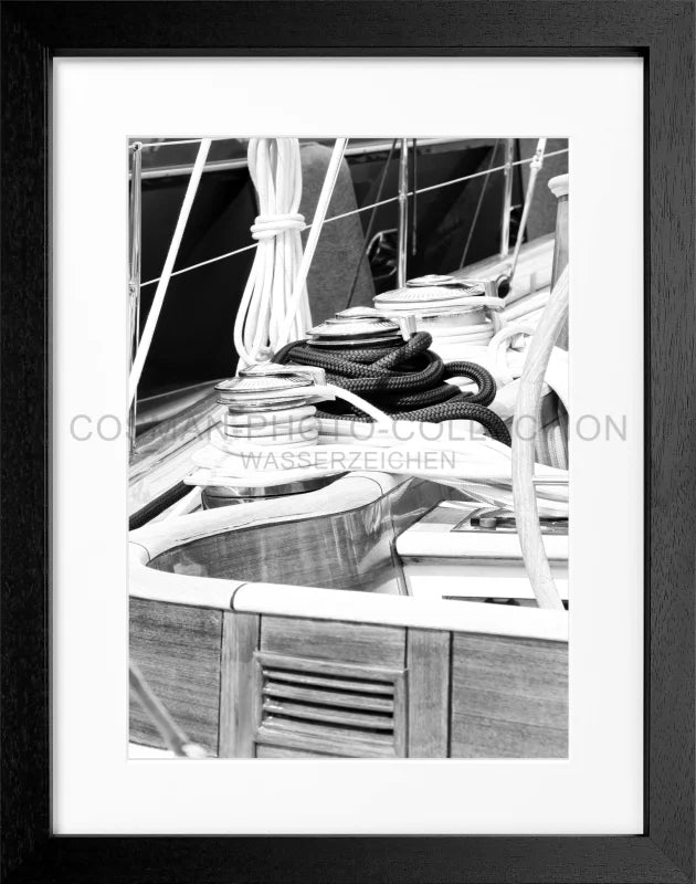 Poster ’Segelboot’ Saint Tropez ST28 - Schwarz 3cm / S