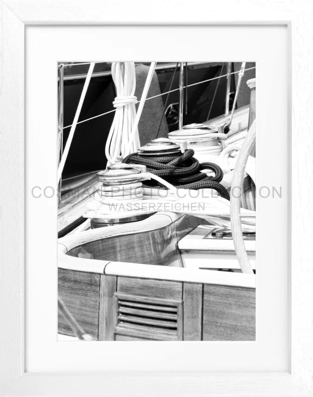 Poster ’Segelboot’ Saint Tropez ST28 - Weiss 3cm / S