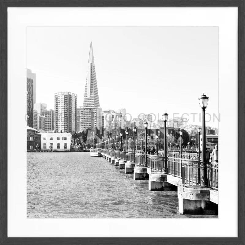 Poster ’Skyline’ San Francisco SF32Q - Schwarz matt