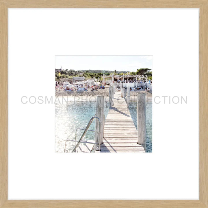 Poster ’Steg Le Club 55’ Saint Tropez ST44OB - 43x43cm