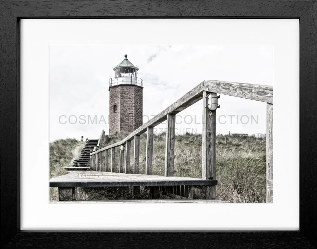 Cosman-Interior Motiv: farbe / Grösse: S (31cm x 25cm) / Rahmenfarbe: schwarz matt Poster Sylt SY11