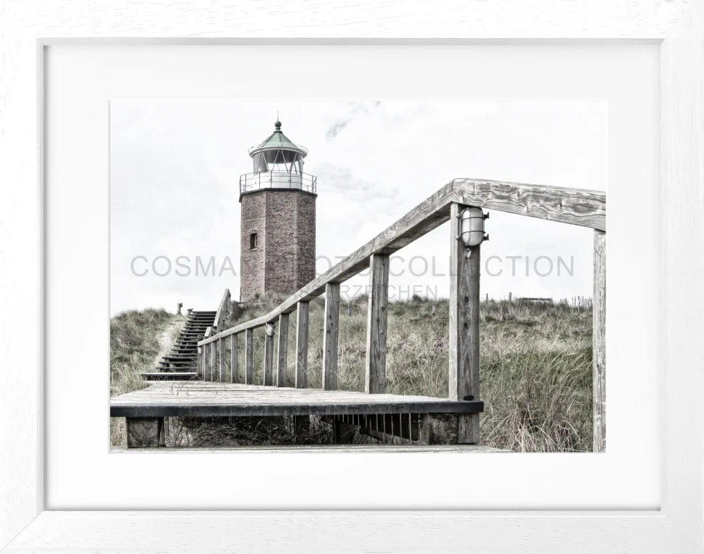 Cosman-Interior Motiv: farbe / Grösse: S (31cm x 25cm) / Rahmenfarbe: weiss matt Poster Sylt SY11