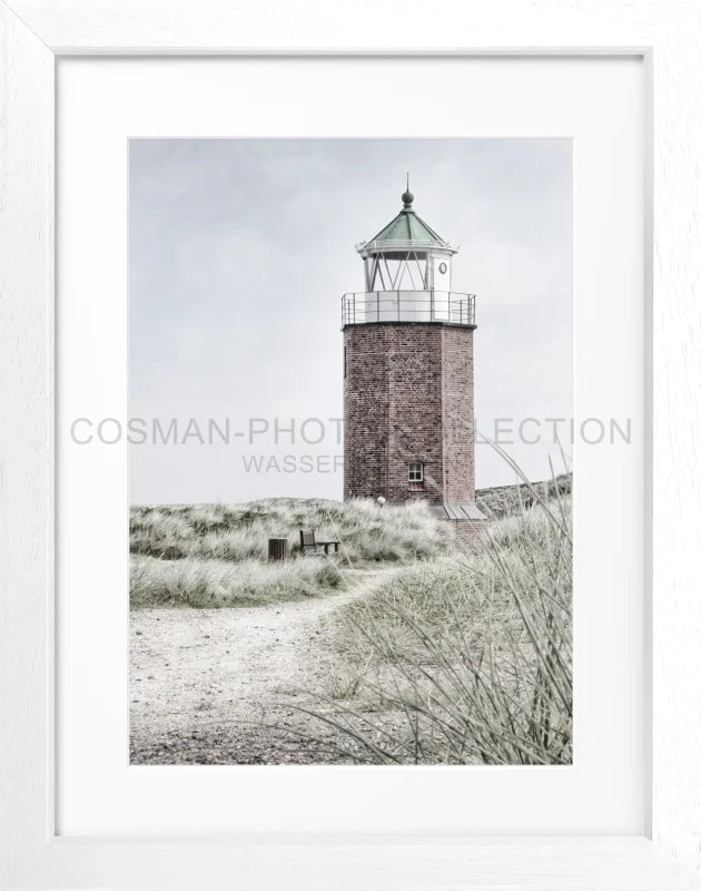 Cosman-Interior Motiv: farbe / Grösse: S (25cm x 31cm) / Rahmenfarbe: weiss matt Poster Sylt SY64