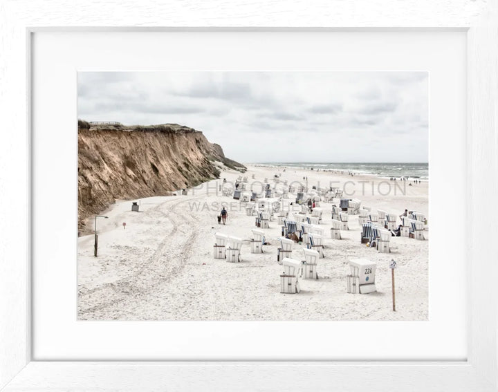 Cosman-Interior Motiv: farbe / Grösse: S (31cm x 25cm) / Rahmenfarbe: weiss matt Poster Sylt SY58