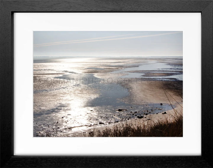 Poster Sylt ’Wattenmeer’ SY81 - Schwarz 3cm / Motiv: