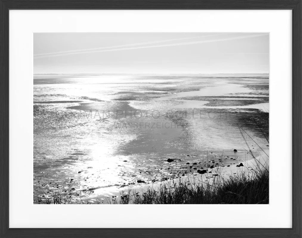 Poster Sylt ’Wattenmeer’ SY81 - Schwarz matt 1.5cm