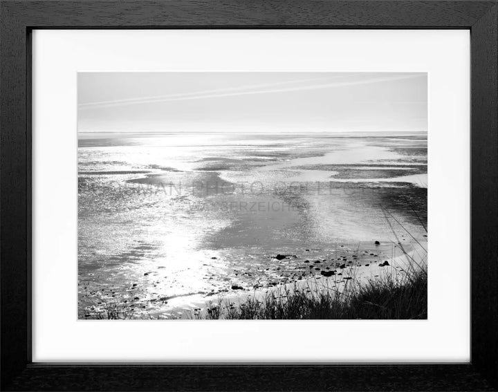 Poster Sylt ’Wattenmeer’ SY81 - Schwarz 3cm / Motiv: