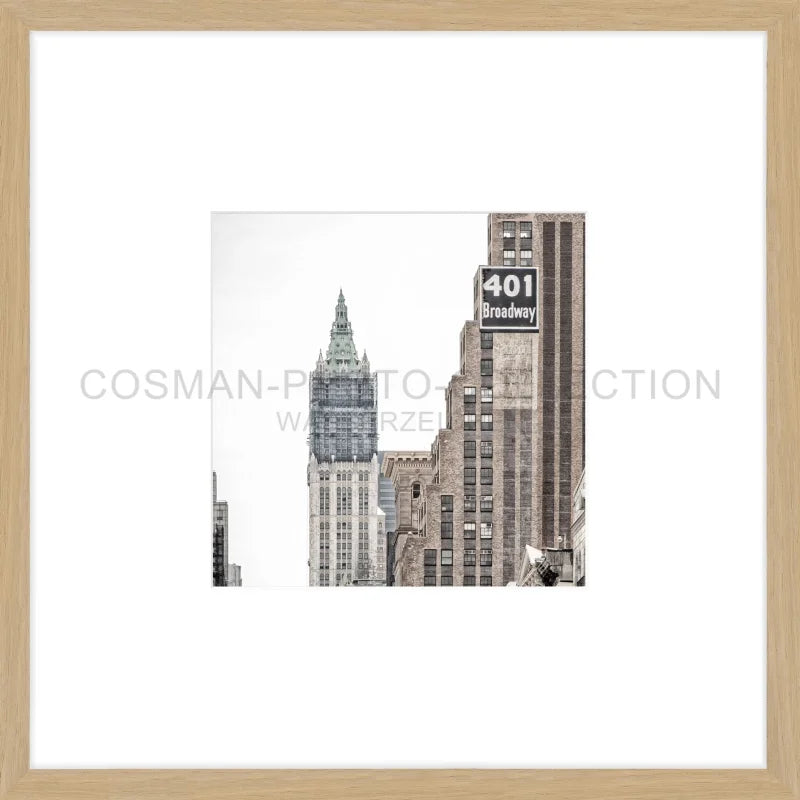 Poster ’Woolworth Building’ New York NY90OB - 43x43cm